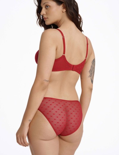 Мягкий бюстгальтер в горошек Esotiq IZZIE 40921 красный, Цвет: красный, Размеры: 75C, изображение 7