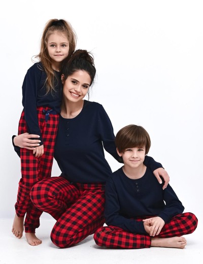 Пижама для девочки Sensis BONNIE KIDS, Цвет: темно-синий, Размеры: 122-128, изображение 2