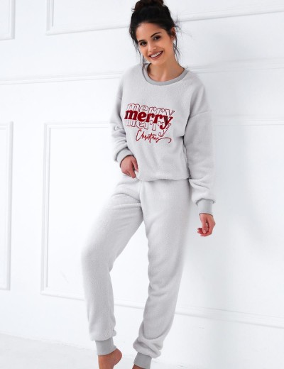 Женская теплая пижама Sensis GRACIANA, Цвет: серый, Размеры: M, изображение 3