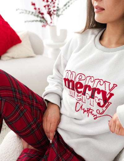 Теплая пижама с фланелевыми брюками Sensis GWEEN, Цвет: серый, Размеры: M, изображение 3