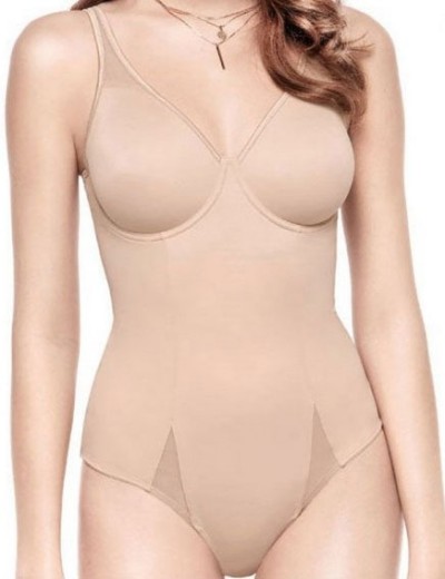 Моделирующее боди с мягкой чашкой Sollievo SARA skin, Цвет: skin (телесный), Размеры: 85C, изображение 4