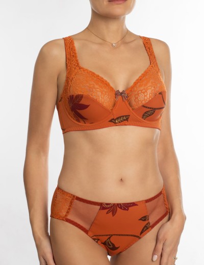 Бюстгальтер для больших размеров Valmira 1113 коньяк, Цвет: коньяк, Размеры: 80F, изображение 8