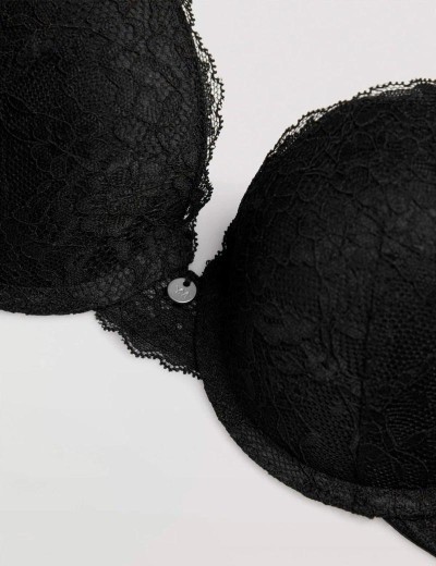 Кружевной бюстгальтер пуш-ап Ysabel Mora 10133 BASIC LACE черный, Цвет: черный, Размеры: 70B, изображение 5