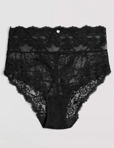 Высокие трусы слипы Ysabel Mora 10141 BASIC LACE черный, Цвет: черный, Размеры: XL, изображение 3