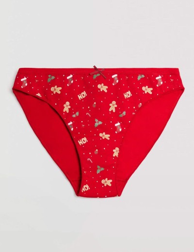 Новогодние трусы слип-мини Ysabel Mora 19525 CHRISTMAS, Цвет: красный, Размеры: L, изображение 3