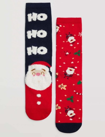 Носки мужские 2 пары Ysabel Mora 22893 темно-синий + красный, Цвет: темно-синий + красны, Размеры: 41/46, изображение 2