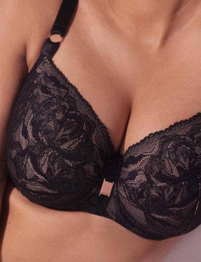 Бюстгальтер полупоролон Alles FROZEN PU black, Цвет: черный, Размеры: 65I, изображение 4