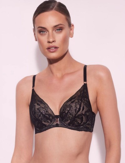 Бюстгальтер пуш-ап Alles FROZEN P-UP black, Цвет: черный, Размеры: 60E, изображение 3