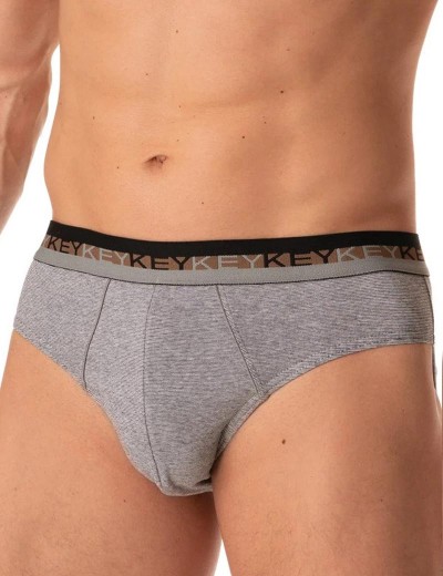 Набор трусов слипов Key MPP 188 (2 шт) коричневый+серый, Цвет: коричневый+серый, Размеры: M, изображение 2