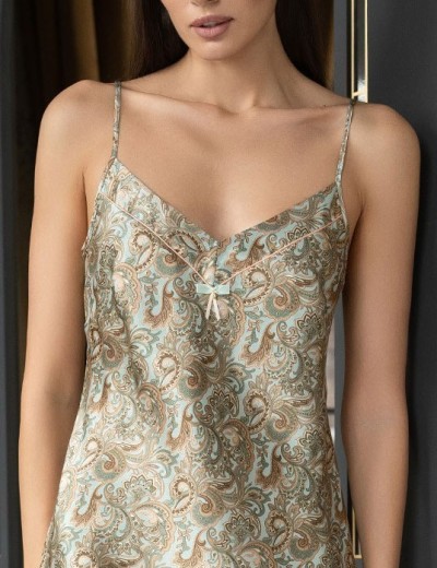 Атласная сорочка с узором Mia-Amore TERESA 7380, Цвет: мультколор, Размеры: S, изображение 5