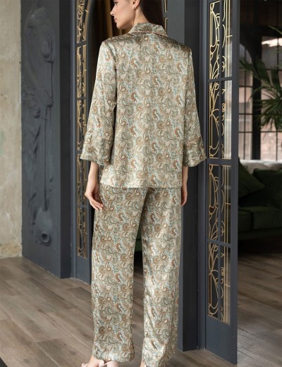 Атласная женская пижама Mia-Amore TERESA 7386, Цвет: мультколор, Размеры: M, изображение 2