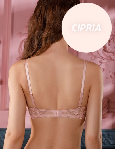 Мягкий бюстгальтер с поддержкой Mioocchi MALENA 8117 cipria, Цвет: cipria (пудровый), Размеры: 70B, изображение 3