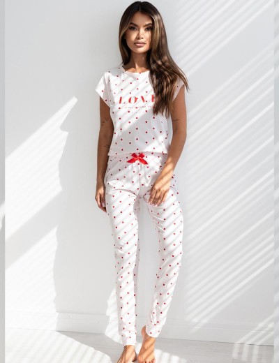 Хлопковая пижама с брюками Sensis AURA, Цвет: розовый, Размеры: M, изображение 2