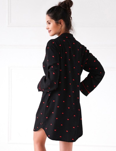 Сорочка-рубашка из вискозы Sensis ROLLING IN LOVE, Цвет: черный, Размеры: S, изображение 2