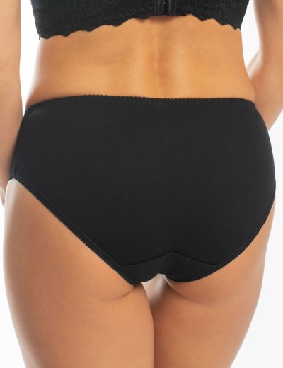 Трусики из хлопка Valmira 2929/C тисненый черный, Цвет: тисненый черный, Размеры: M, изображение 2