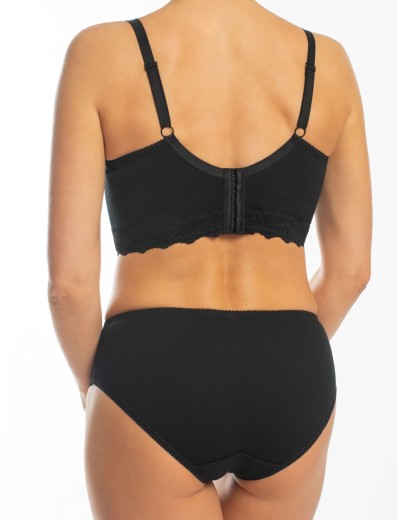 Трусики из хлопка Valmira 2929/C тисненый черный, Цвет: тисненый черный, Размеры: M, изображение 4