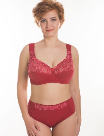 Трусы слипы хлопковые Valmira 2955/C брусничный, Цвет: брусничный, Размеры: M, изображение 2