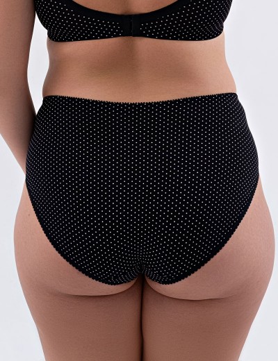 Трусики из хлопка Valmira 2929/C черный в крапинку, Цвет: черный в крапинку, Размеры: M, изображение 2
