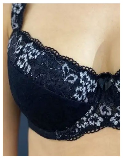 Бюстгальтер поролоновый Albina L NEW GRACE 8020 черный/серебро, Цвет: черный/серебро, Размеры: 70E, изображение 4