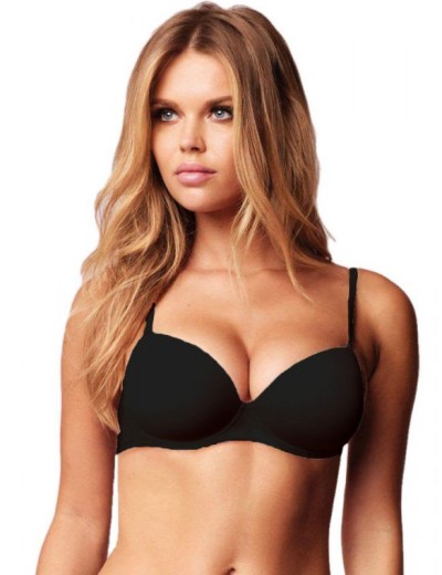Бюстгальтер анжелика супер пуш-ап Infiore MICRO 2605 nero, Цвет: nero (черный), Размеры: 65B, изображение 2