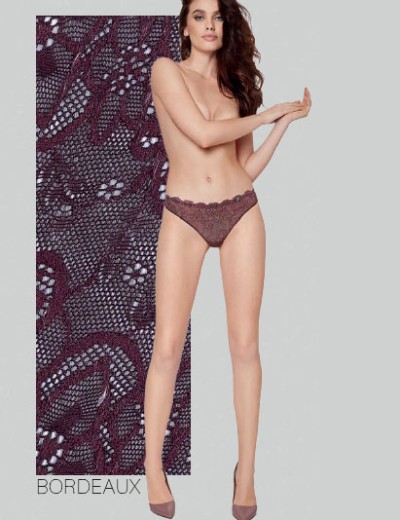 Кружевные трусики бразилиана Infiore RUMBA 887 bordeaux, Цвет: bordeaux (бордовый), Размеры: S, изображение 3