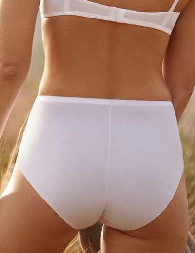 Завышенные хлопковые трусы Janira SKIN COTTON 1030806 white, Цвет: white (белый), Размеры: M, изображение 2