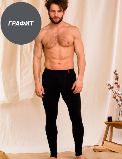 Кальсоны мужские Key MXL 155 TERMO, Цвет: графит, Размеры: 2XL, изображение 2