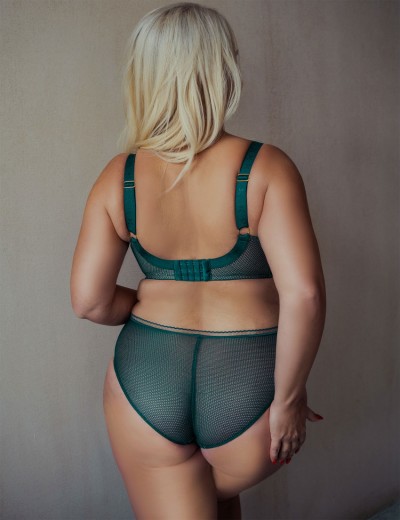 Мягкий бюстгальтер Kris Line ESSENCE soft plunge, Цвет: изумруд, Размеры: 70I, изображение 7