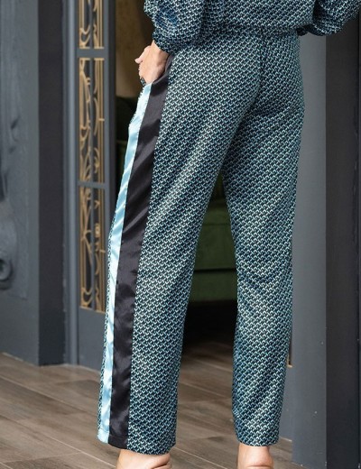 Атласный костюм с брюками Mia-Amore GENUA 7405, Цвет: голубой, Размеры: 4XL, изображение 6