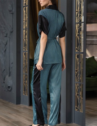 Женский атласный комплект Mia-Amore GENUA 7406, Цвет: голубой, Размеры: S, изображение 2