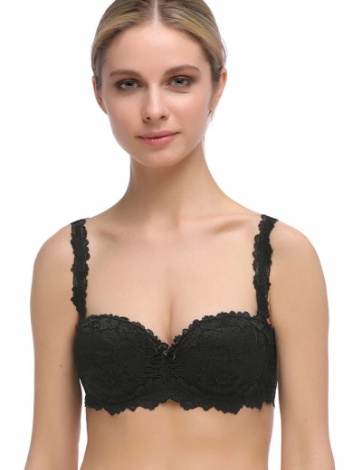 Бюстгальтер анжелика пуш-ап Mioocchi VIVIAN 7584 nero, Цвет: nero (черный), Размеры: 70E, изображение 3