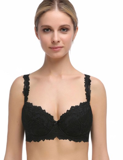 Бюстгальтер балконет Mioocchi VIVIAN 7587 nero, Цвет: nero (черный), Размеры: 95C, изображение 3