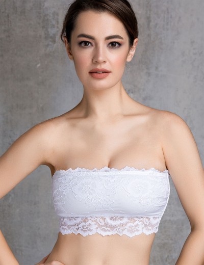 Кружевной топ бандо Mioocchi VIVIAN 7590 bianco, Цвет: bianco (белый), Размеры: XS, изображение 2