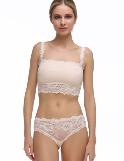 Кружевной топ бандо Mioocchi VIVIAN 7590 cipria, Цвет: cipria (пудровый), Размеры: XS, изображение 2