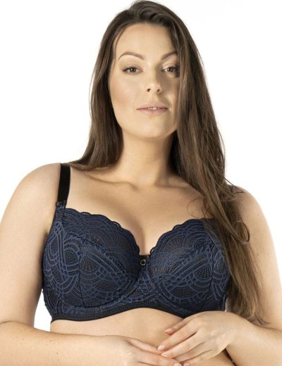 Бюстгальтер полумягкий Mefemi DEBORA PU индиго, Цвет: индиго, Размеры: 70I, изображение 3