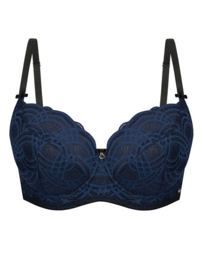 Бюстгальтер полумягкий Mefemi DEBORA PU индиго, Цвет: индиго, Размеры: 70I, изображение 6