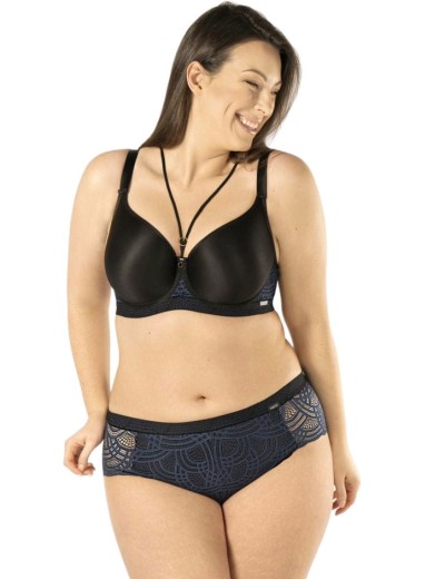 Кружевные трусы шорты Mefemi DEBORA SZORTY индиго, Цвет: индиго, Размеры: XL, изображение 2