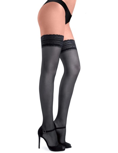 Чулки на силиконе Silca CA1108 CALZA PLUS 30 den nero, Цвет: черный, Размеры: 3, изображение 2