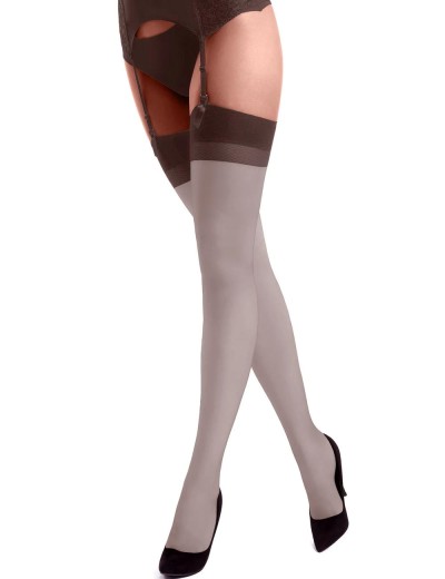 Чулки под пояс Silca CA1109 CALZA CHIC 15 den avorio, Цвет: экрю, Размеры: 1, изображение 2