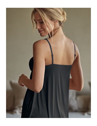 Сорочка с кружевными бретелями Janira ROXIE DELIGHT 1080563 black, Цвет: black (черный), Размеры: M, изображение 2