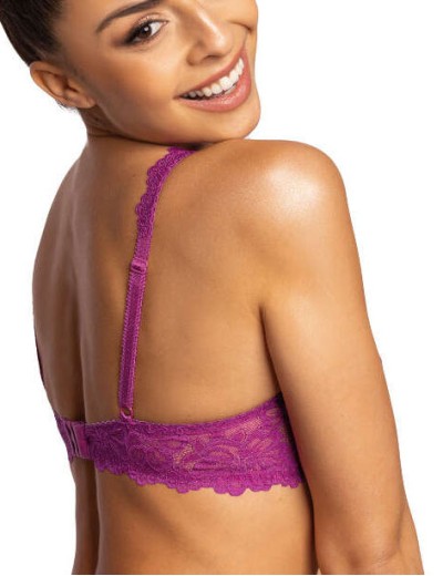 Бюстгальтер балконет кружевной MAT CARMELA magenta M-053-22, Цвет: фиолетовый, Размеры: 70F, изображение 2