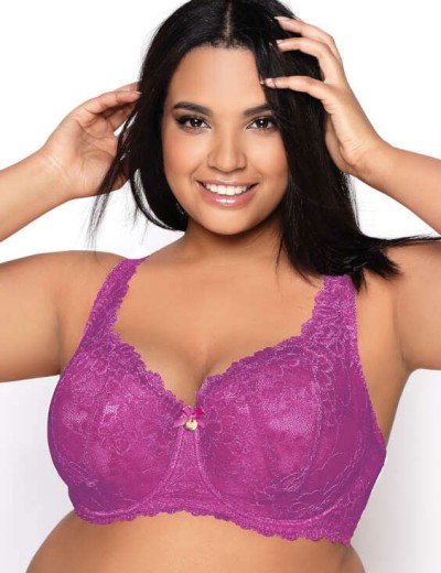 Бюстгальтер балконет кружевной MAT CARMELA magenta M-053-22, Цвет: фиолетовый, Размеры: 70F, изображение 5