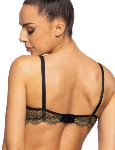 Бюстгальтер пуш-ап MAT CHELSEA M-3703-11 khaki-czarny, Цвет: зеленый, Размеры: 85B, изображение 2