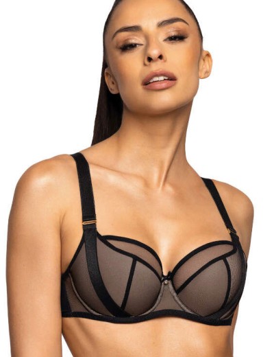 Бюстгальтер полумягкий MAT DENISE M-0201-21 czarny, Цвет: черный, Размеры: 90C, изображение 3