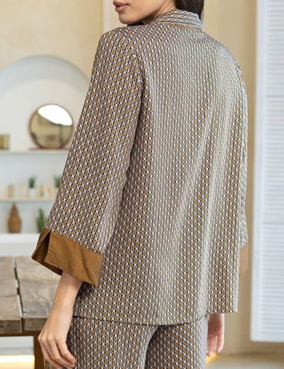 Пижама комплект жакет+брюки Mia-Amore DONNA 5136, Цвет: коричневый, Размеры: 3XL, изображение 5