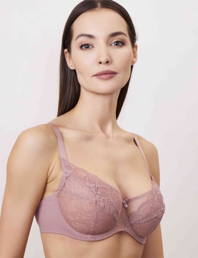 Бюстгальтер мягкая чашка балконет Milavitsa 124970 камелия, Цвет: камелия, Размеры: 75F, изображение 5