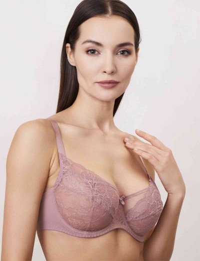Бюстгальтер мягкая чашка балконет Milavitsa 124970 камелия, Цвет: камелия, Размеры: 75F, изображение 3