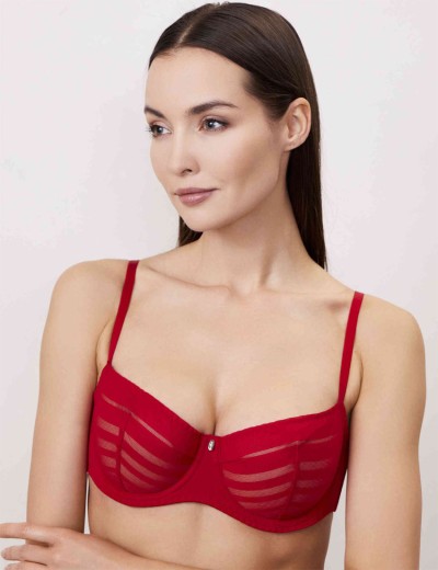 Бюстгальтер балконет мягкий Milavitsa 127640 рубин/нюд, Цвет: рубин/нюд, Размеры: 80E, изображение 4 Бюстгальтер балконет мягкий Milavitsa 127640 рубин/нюд, Цвет: рубин/нюд, Размеры: 80E, изображение 4
