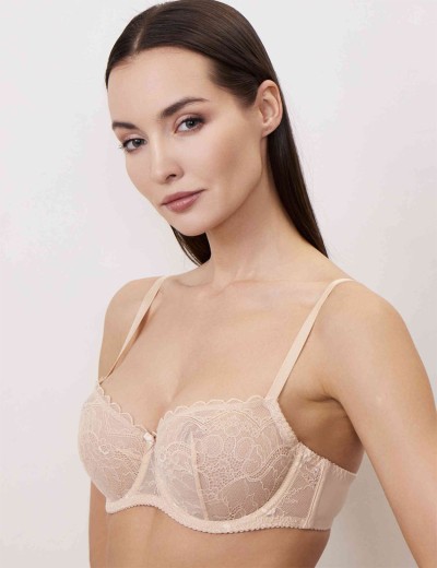 Мягкий кружевной бюстгальтер Milavitsa 129000 нюд, Цвет: нюд, Размеры: 80C, изображение 4