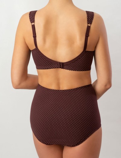 Бюстгальтер из хлопка Valmira 1101/С-1102/C вино в крапинку, Цвет: вино в крапинку, Размеры: 80E, изображение 8